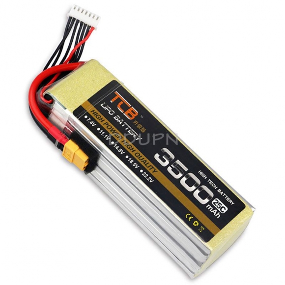 22.2V 6S 3500mAh 25C LiPo Battery XT60 plug