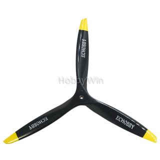 3 Bladed 11x6 CW Engine Wood Propeller Black