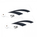 105mm Carbon Tail Blades White Black