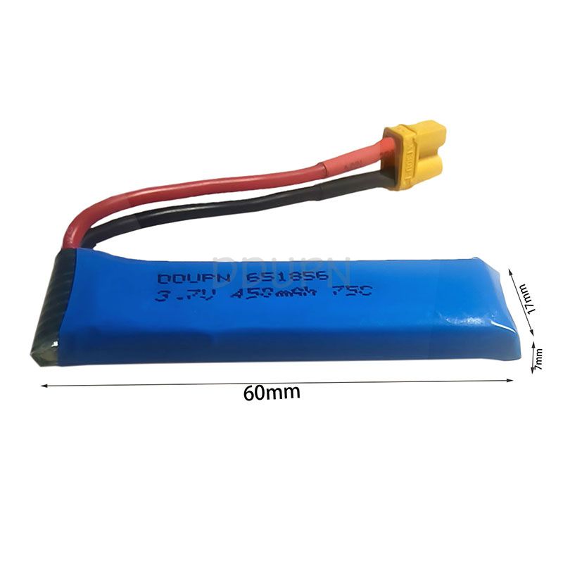 3.7V 1S 450mAh 75C LiPO Battery XT30 Plug