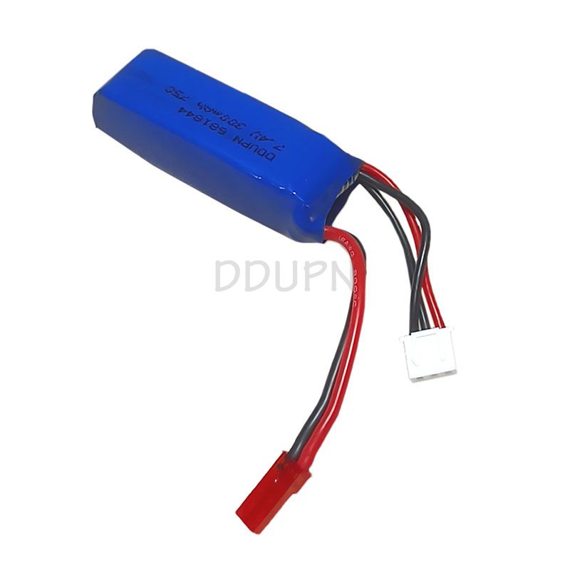 7.4V 2S 300mAh 75C LiPO Battery JST Plug