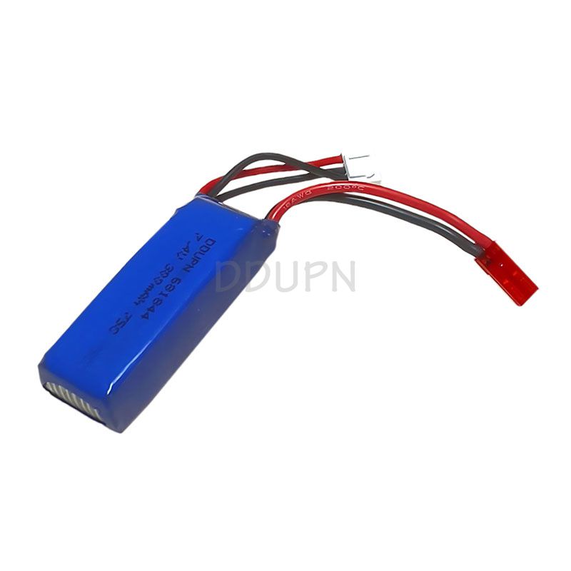 7.4V 2S 300mAh 75C LiPO Battery JST Plug
