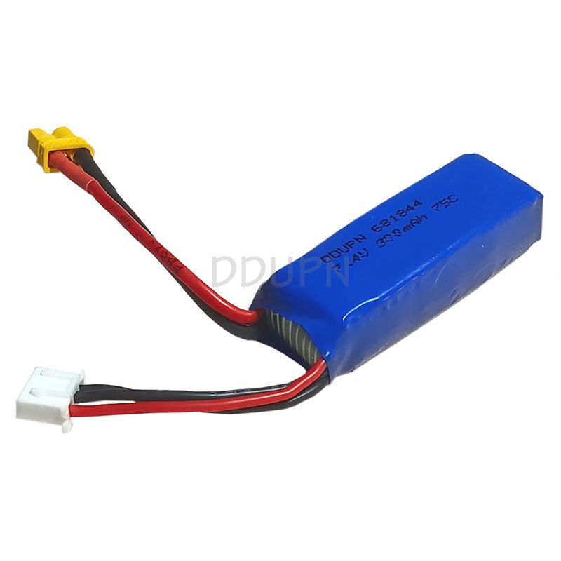 7.4V 2S 300mAh 75C LiPO Battery XT30 Plug