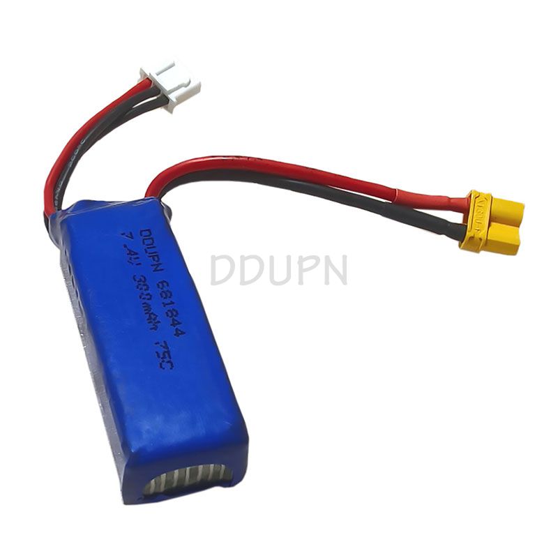 7.4V 2S 300mAh 75C LiPO Battery XT30 Plug