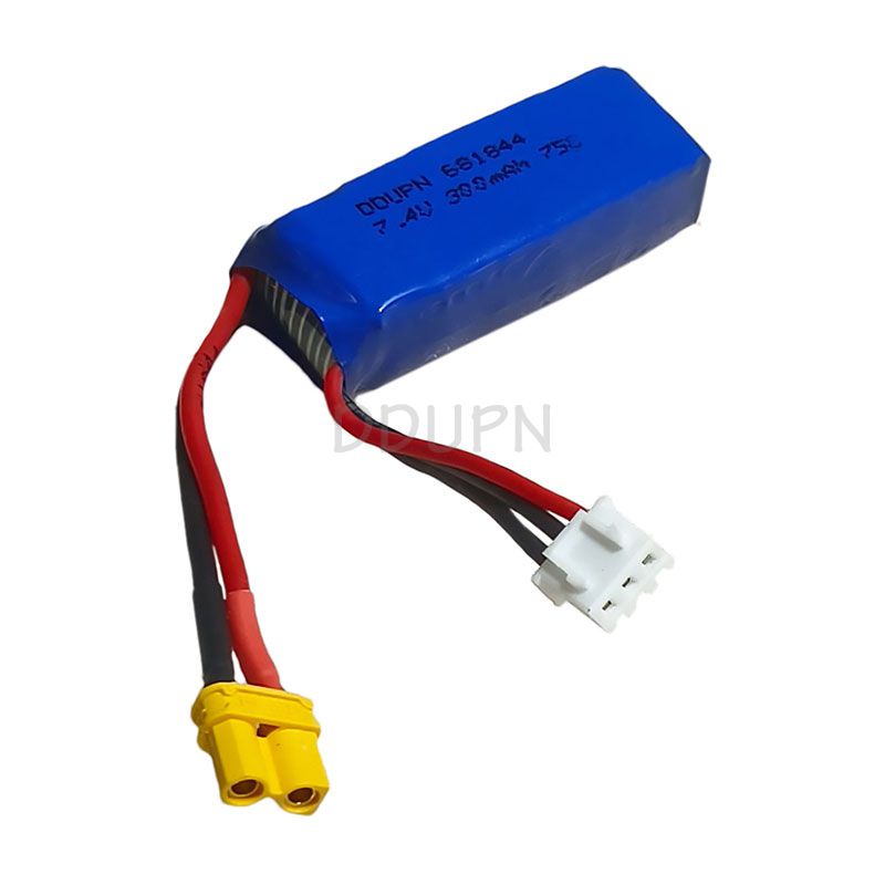 7.4V 2S 300mAh 75C LiPO Battery XT30 Plug