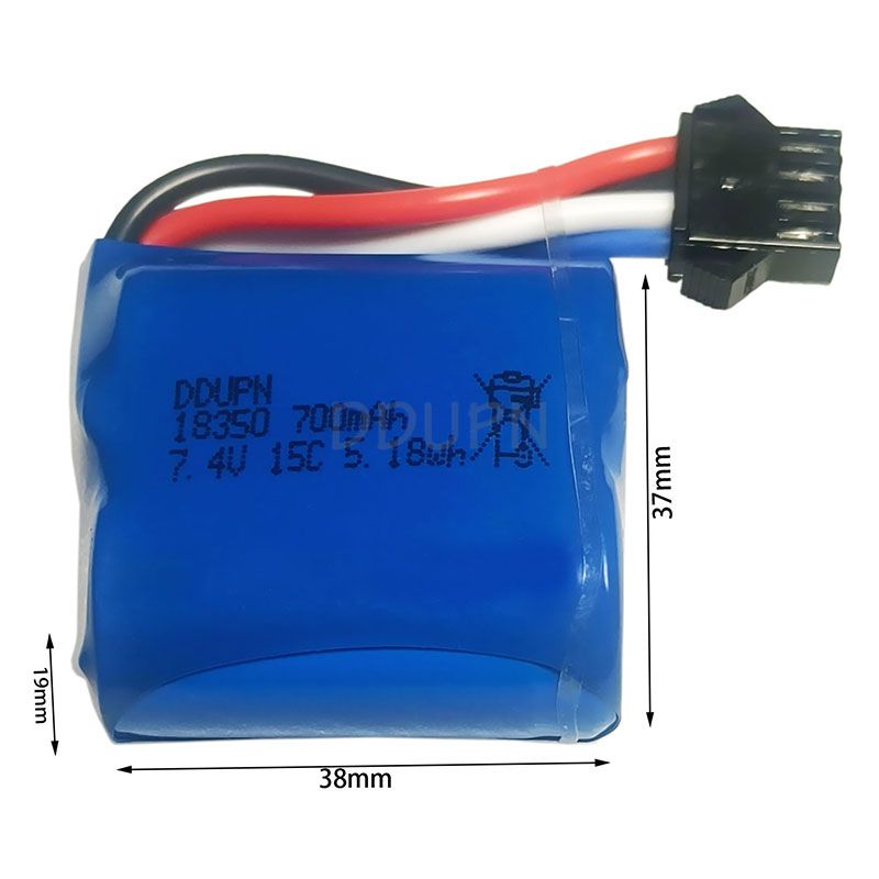 7.4V 2S 700mAh Battery SM4P Nor male plug  7.4V 2S 700mAh Battery SM4P Nor male plug
